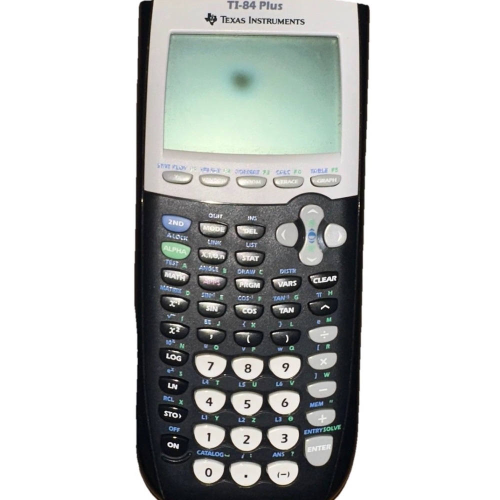Texas Instruments TI-84 Plus Graphing Calculator With Cover PARTS/REPAIR READ